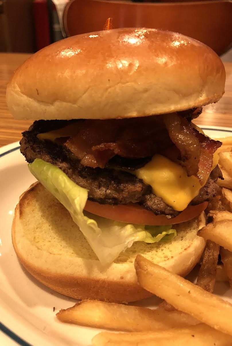 IHOP Mega Monster Steakburger with side of fries